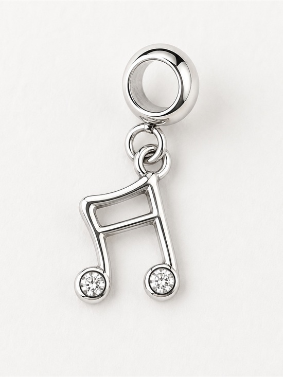 Jewelry - Music Note Rhinestone Silver Charm